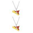 thumbnail image 1 of Transemion Pendentif en Acier Inoxydable Déclaration de Mode Collier en Acier Inoxydable pour Unisexe Toute Déclaration d'Occasion avec la Couleur de Style en Acier 2Set, 1 of 6