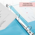 thumbnail image 6 of BAZIC 3-Ring View Binder with 2 Pockets, 1.5", Cyan, 6 of 6