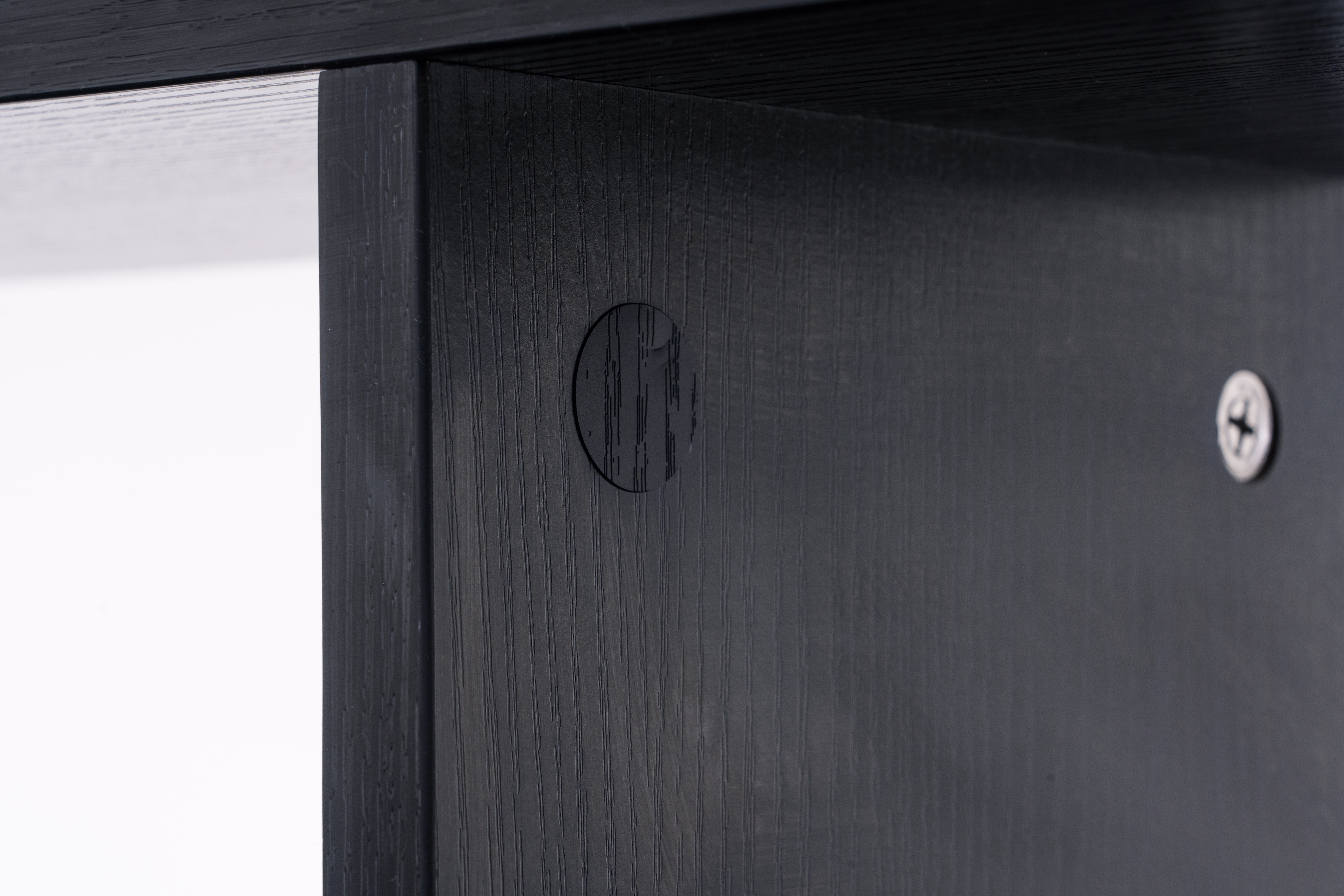 Ivinta L-Shaped Computer Desk with Hutch, 63" Gaming Office Corner Desk with Round Corner, Black