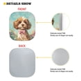 thumbnail image 4 of Kuiaobaty 2 Pieces Car Windshield Sun Shade Teddy Dog Flower Shrubs Pattern Foldable Blocks UV Ray Visor Protector Sunshade Automotive Accessories for Cars Sedans Trucks SUVs, 4 of 6