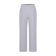 thumbnail image 5 of Cutuoiiu Women's Fashion Solid Color High Waist Wide Leg Loose Fit Casual Pants Casual Business Suit Trousers Gifts, 5 of 6