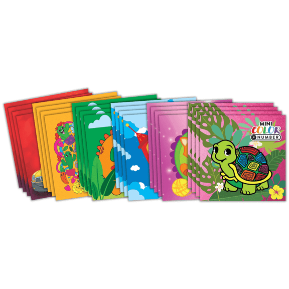 Mini Color By Number 24 Count pack (paperback books)
