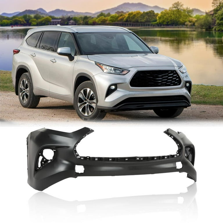 PIT66 Front Bumper Cover Fit for Toyota Highlander L LE XLE 2020