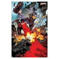 Marvel Comics - The X-Men - Cyclops Magneto Emma Frost Wall Poster, 22.375" x 34", Framed