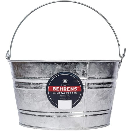 UPC: 0085995000891 | Behrens (#C17) Hot-Dipped Galvanized Steel Utility Pail 4.25 gal – Silver