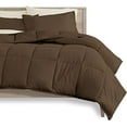thumbnail image 2 of Bedding Set 5 Piece Comforter & Sheet Set - Twin - Goose Down Alternative - Ultra-Soft 1800 Premium - Hypoallergenic - Breathable Bed Set (Twin, Cocoa/Sand), 2 of 9
