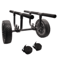 thumbnail image 3 of Heavy Duty Kayak Cart, Width Adjustable Canoe Cart with 12inch Flatfree Beach Wheels Boat Dolly Cart Transport, 3 of 7