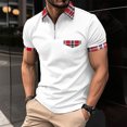 thumbnail image 2 of yillto Men's Short Sleeve Shirts Quarter-Zip Casual Slim Fitting Pullover Basic Tops with Pockets, 2 of 4
