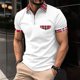 thumbnail image 2 of Mens Manga Corta Botón Abajo Camisas Girar Abajo Cuello Empalmado Deportes Superior, Camisa Botón Casual para Hombres, 2 of 4