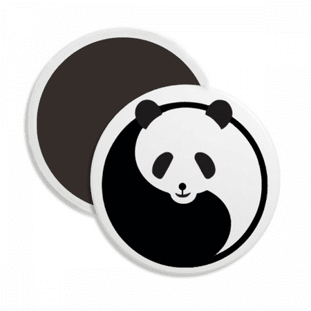 

Harmonize Positive Negative Panda Surroundings Round Ceracs Fridge Magnet Keepsake Decoration