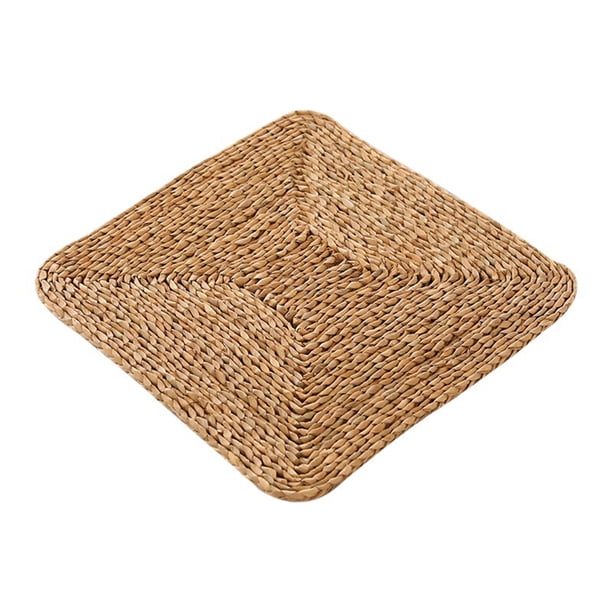Cojín de asiento Toystoory tejido a mano almohadilla de tatami de paja 40x40