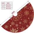 thumbnail image 3 of JOOCAR Christmas Tree Skirt, 48 Inch Christmas Tree Skirt, Gold Big Snowflake Tree Skirt for Christmas Tree Decoration Home Christmas Party Decoration, 3 of 5