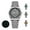 AD2512 grey, variant on 36mm Men's Classic Watch, Analog Quartz with Sapphire Crystal & 100m Water Resistance, Japanese VH31 Sweep Second & BGW9 Luminous, Stainless Steel, AD2512