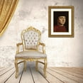 thumbnail image 3 of Da Messina, Antonello 14x18 Gold Ornate Wood Framed with Double Matting Museum Art Print Titled - Portrait of a Man, 3 of 4