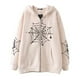 thumbnail image 1 of Dark hip-hop gótico Harajuku Y2k estampado de araña cremallera Sudadera con capucha hombres y mujeres Harajuku chaqueta sudadera, 1 of 5