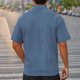 thumbnail image 3 of Camisetas de Manga Larga para Hombre Algodón Turndown Pullover Sólido Camiseta de Fitness, Mangas Cortas Deportes Y Blusa Casual, 3 of 8