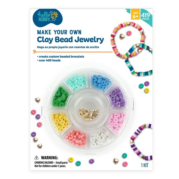 Hello Hobby Clay Bead Jewelry Making Kit for Kids