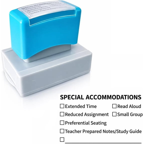 Special Accommodations Stamp for Teachers SPED Modifications Rubber Stamp Back to School First Day of School Teacher Dormitory Supplies Teachers Stamps