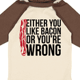 thumbnail image 4 of Inktastic Either You Like Bacon or You're Wrong Boys or Girls Long Sleeve Baby Bodysuit, 4 of 5