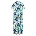 thumbnail image 4 of Ovzne Robes d'Été pour Femmes 2025 Robe Femme Couleur Unie Ample Décontractée Mode Manches Longues Robe à Col Manches Longues Robe d'Été Manches Longues Imprimée Liquidation, 4 of 6
