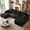 Black, variant on NNSNG 134" Modular Boneless Sectional Sofa,Oversized U Shaped Cloud Couch for Living Room,6-Seat, Black