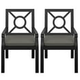 thumbnail image 3 of kathy ireland Madison Ave. Aluminum Dining Armchairs with Cushions in Gray, 3 of 4