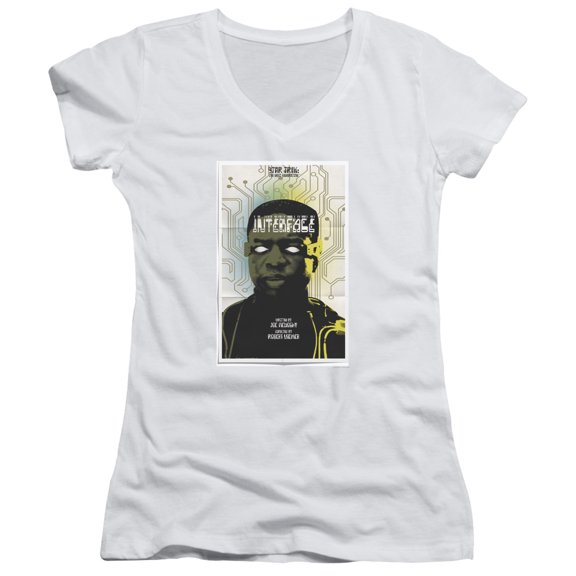 Star Trek Tng Season 7 Episode 3 Junior Women's V-Neck T-Shirt White