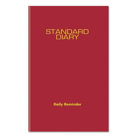 AT-A-GLANCE 2017 Standard Diary Daily Diary, 5 3/4 x 8 1/4 Inches, Red ( SD38913-17)