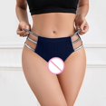 thumbnail image 5 of Gibobby Ropa interior termica Ropa interior de mujer Bragas de encaje sexy Estiramiento Hipster Calzoncillos Ropa interior Señora Ropa interior(Azul， M), 5 of 5