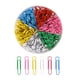 thumbnail image 2 of 600 Clips de papel de colores, Clips de papel metálicos abrazaderas con 2 cajas para documentos de papelería escolar de ina, Clips de papel (50mm, Macarena Clips de papel de color, 2 of 8