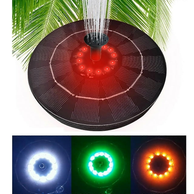 Solar Water Fountainsolar Ground-insertion Fountainfloating Fountainpetal_Perfect Gift