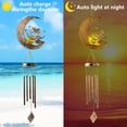 thumbnail image 3 of Moon Fairy Wind Chimes, Outdoor Crackle Glass Ball Solar Wind Chimes Lights, Memorial Sympathy Gifts for Women Garden Decor, 3 of 8