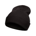 thumbnail image 1 of Top Headwear Solid Color Kids Long Beanie - Black, 1 of 2