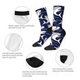 thumbnail image 6 of Goofa Angry Shark Printed Men's Crew Socks, Soft Durable Breathable Moisture-Wicking with Odor Control Cotton socks, 6 of 9