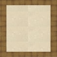 thumbnail image 1 of Ahgly Company Indoor Square Patterned Vanilla Gold Area Rugs, 4' Square, 1 of 6