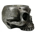 thumbnail image 6 of Pack Of 2 Gunmetal Finish Evil Death Skull Small Votive Candle Or Crystal Holder, 6 of 10