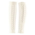 thumbnail image 4 of fenteer Women Leg Warmers Accessories Footless Socks for Living Room Outdoor Bedroom White, 4 of 8