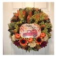 Decorative Harvest Mesh in Fall Colors Set of 4 - Orange, Yellow, Green ...