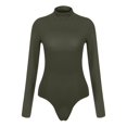 thumbnail image 5 of Women's High Neck Slim Fit Shapewear Bodysuit Seamless Comfort Underwear for Daily Wear, 5 of 6