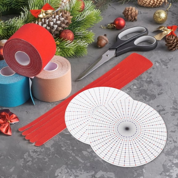 LOLIPPYY 2Pcs Durable Plastic Rosette Maker Board with Even Spacing Guide for Ribbon Bow and Brooch Making