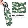 thumbnail image 4 of Yayeee 33oz Double Wall Stainless Steel Water Bottle with Flip Straw, Light Green Camouflage Design, 4 of 7