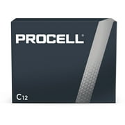 Duracell, DURPC1400, Procell Alkaline C Battery - PC1400, 12 / Box, Black