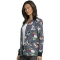 thumbnail image 7 of Dickies EDS Scrubs Jacket For Women Snap Front Warm Up DK306, XXS, Good Times Roll, 7 of 7