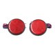 thumbnail image 1 of 2Pcs Reflector de Luz de Parada Trasera LED Rojo Forma Circular Motocicleta, 1 of 1