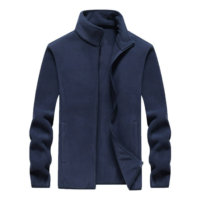 Qertyioot Veste d'Hiver Décontractée pour Hommes Col Montant Manches Longues Manteau de Mode Chaud