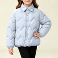 thumbnail image 5 of Abtuhar Children Fall Winter Hooded Casual Outerwear and Jackets Winter Reversible Lapel Padded Coat for 1‑15 Years, 5 of 5