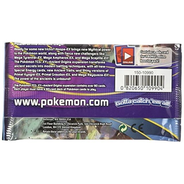 Tarjetas Pokemon - XY Ancient Origins Paquete de refuerzo 10 Tarjetas Pokemon