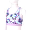 thumbnail image 3 of TTAO Girls Colourful Rash Vest Bikini Tankini Crop Tops Summer Seaside Beach Sports Swimwear Shirts Butterfly 16, 3 of 7