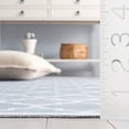 thumbnail image 4 of SAFAVIEH Arizona Shevon Trellis Polyester Machine Washable Runner Rug, Gray/Ivory, 2'6" x 8', 4 of 10