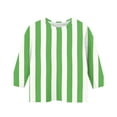 thumbnail image 3 of Tauxra Chandail de la Saint-Patrick pour Adultes, T-Shirt à Manches 3/4 Imprimé Col Rond, T-Shirt Graphique Trèfle Décontracté à Manches Longues pour Activités Festives, 3 of 6